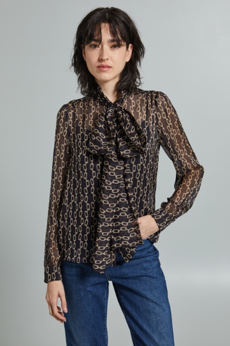 Printed chiffon shirt Intrend