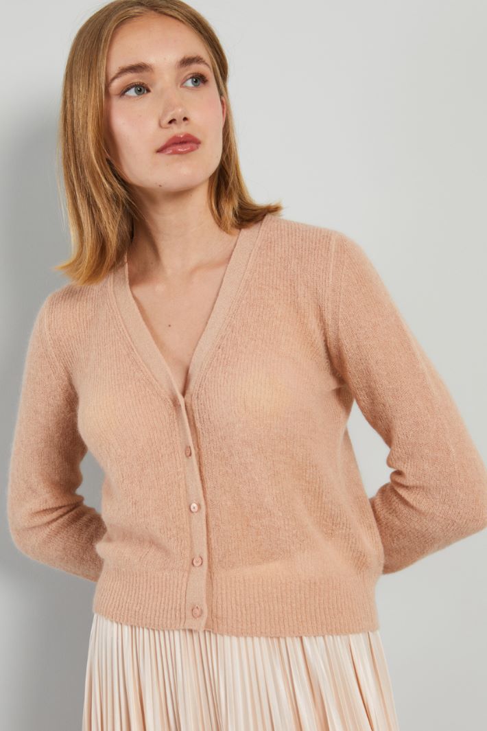 Cardigan in garza di mohair Intrend - 4