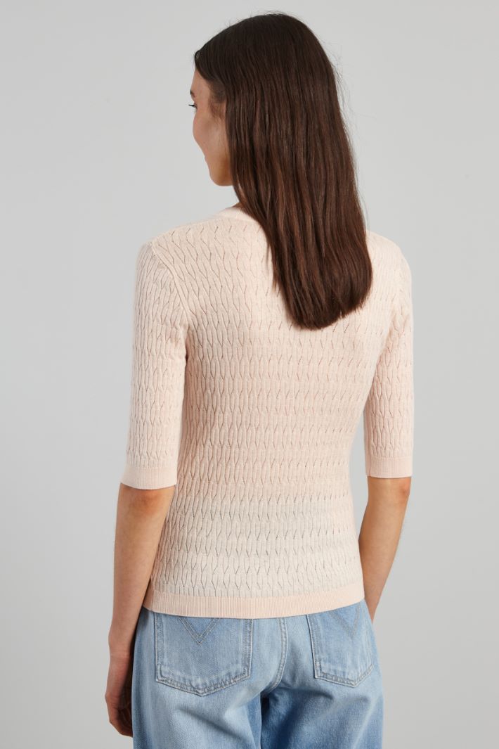 Fitted wool and silk sweater Intrend - 2