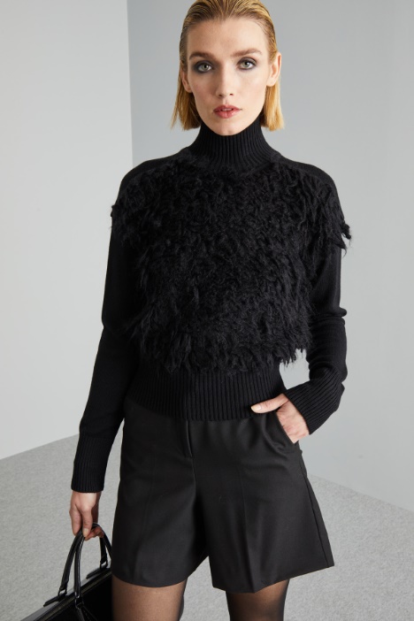 Faux fur sweater Intrend