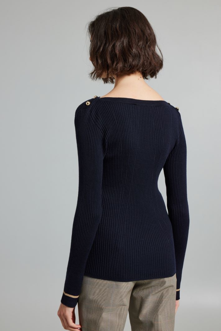 Fitted pure wool sweater Intrend - 2