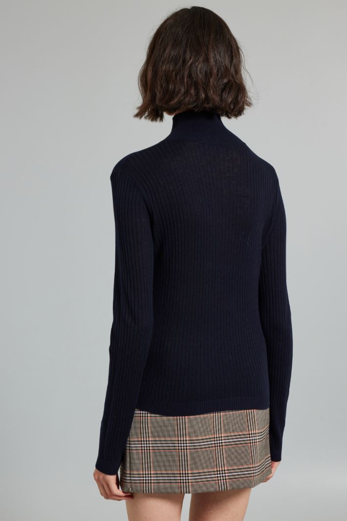 Silk and wool turtleneck sweater Intrend - 2