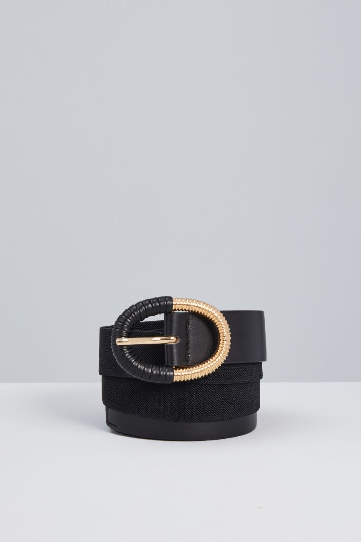 Belt with oval buckle Intrend