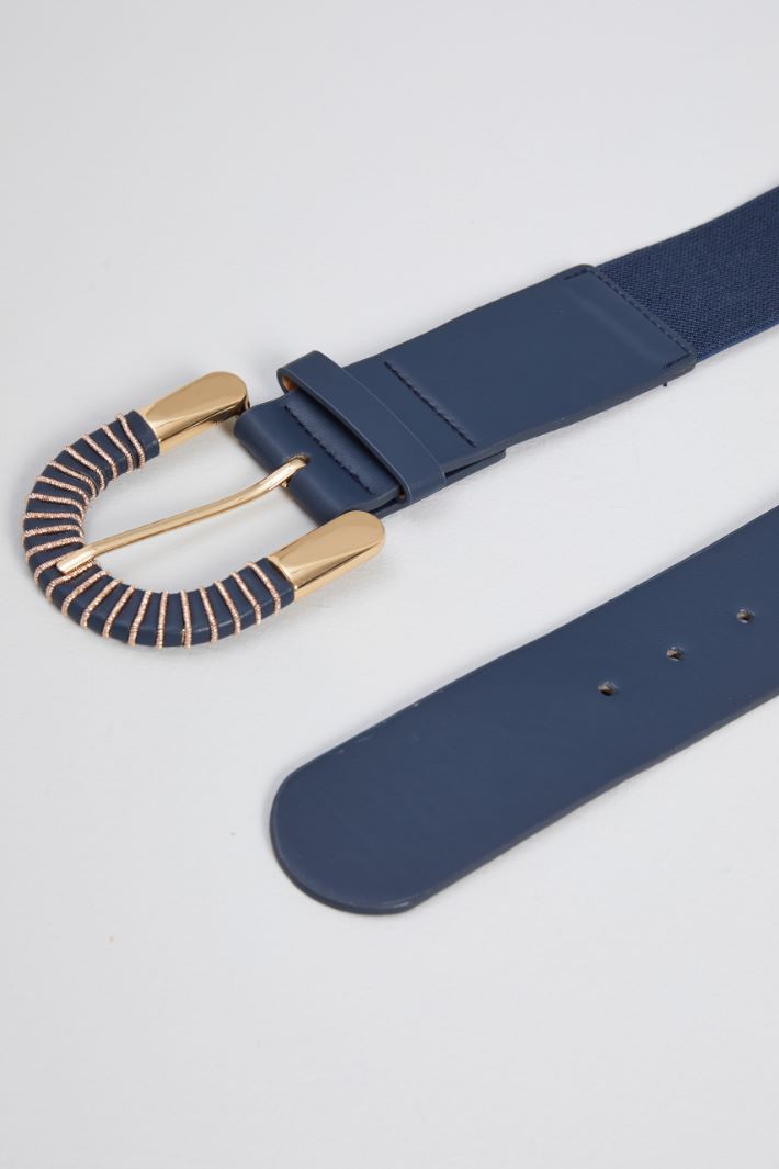 Elastic belt with lamé buckle Intrend - 2