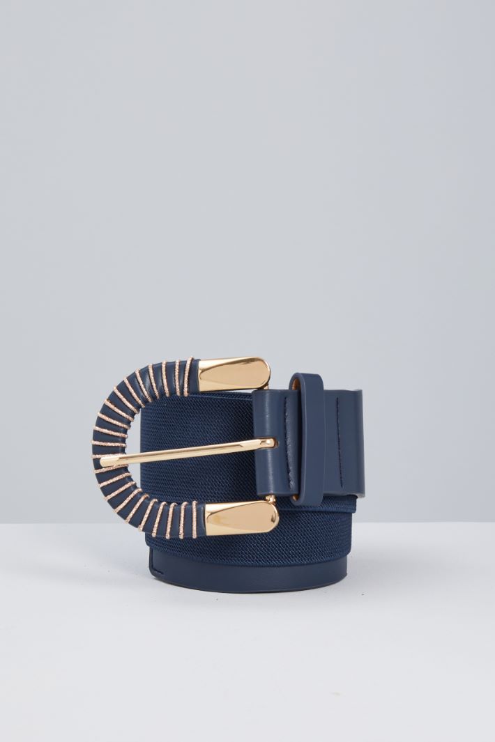 Elastic belt with lamé buckle Intrend