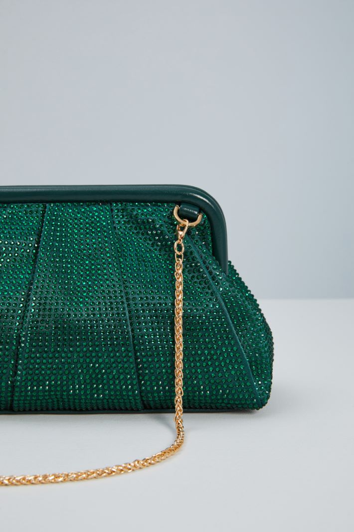 Rhinestone clutch bag Intrend - 4