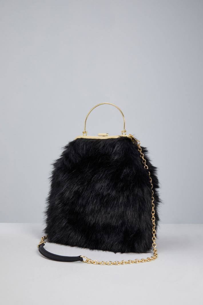 Faux fur clutch Intrend - 2