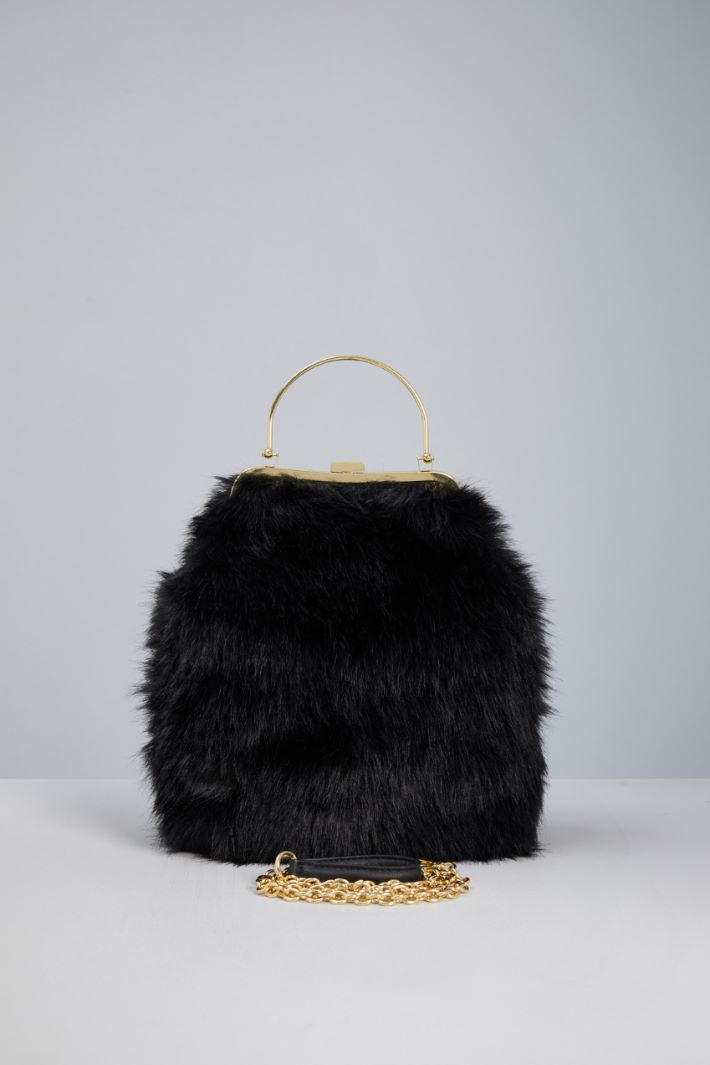 Faux fur clutch Intrend - 3