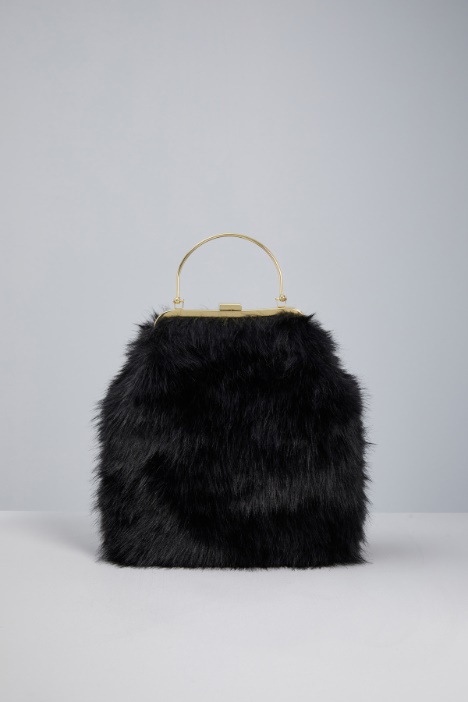 Faux fur clutch Intrend