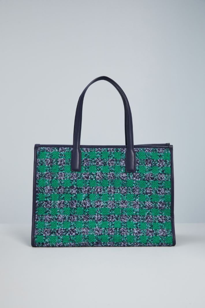 Shopping tote in bouclé fabric Intrend - 3