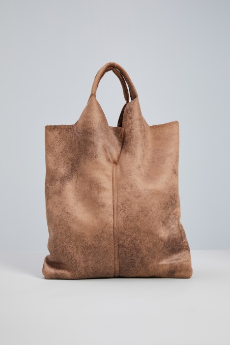 Fur effect shopper bag Intrend