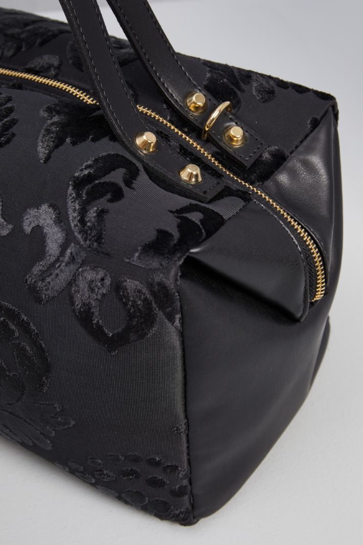 Boston bag in brocade fabric Intrend - 4