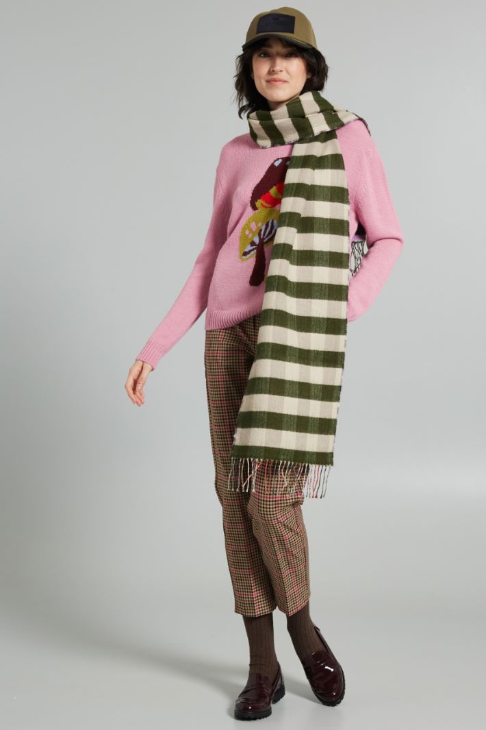 Cotton blend scarf Intrend - 2