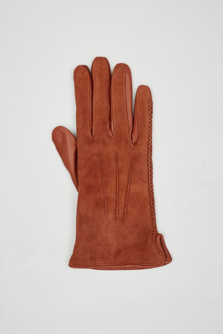 Suede effect gloves Intrend - 2