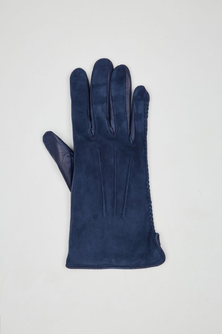 Suede effect gloves Intrend - 2