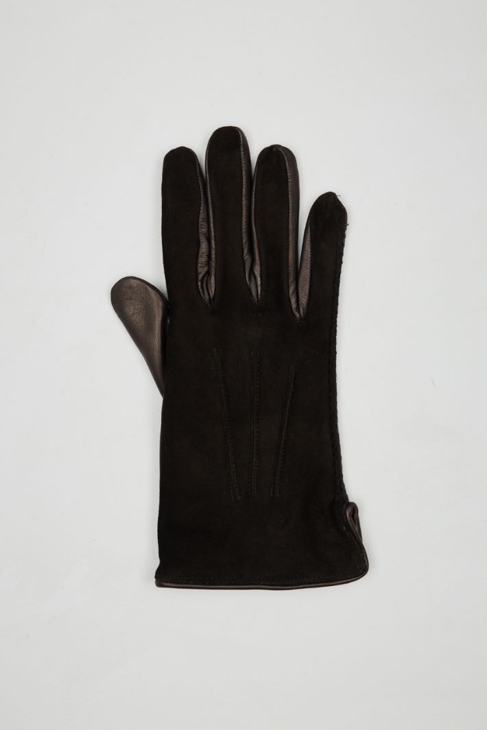 Suede effect gloves Intrend - 2