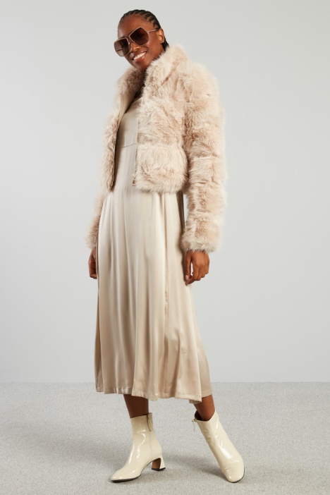 Fur-effect jacket Intrend