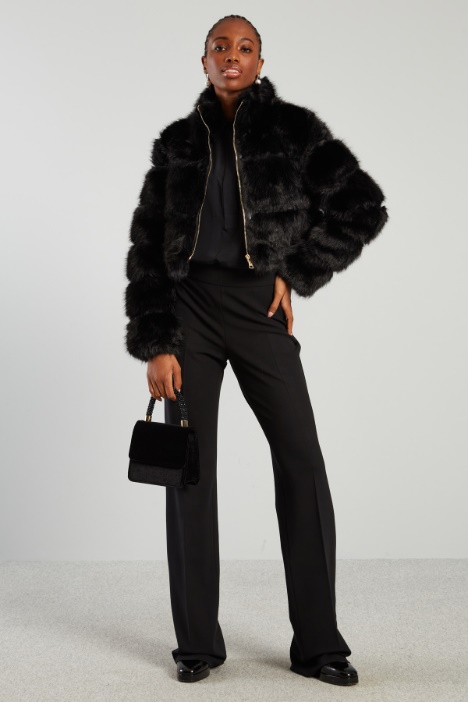 Fur-effect jacket Intrend