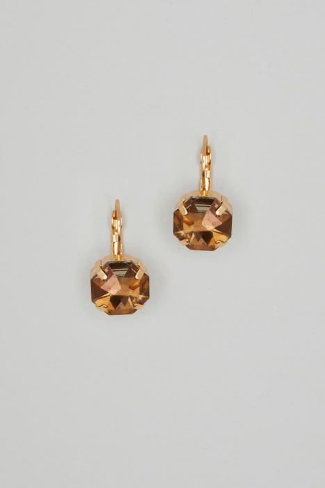 Earrings with geometric rhinestones Intrend