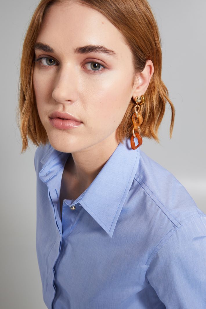 Chain drop earrings Intrend - 3