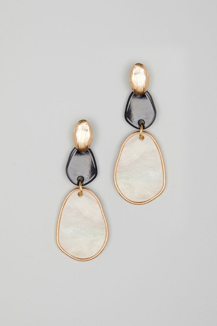 Flat drop earrings Intrend