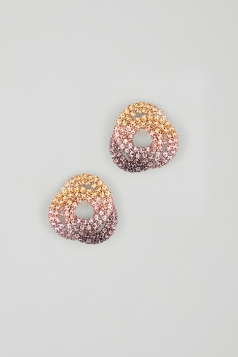 Stud earrings with rhinestones Intrend