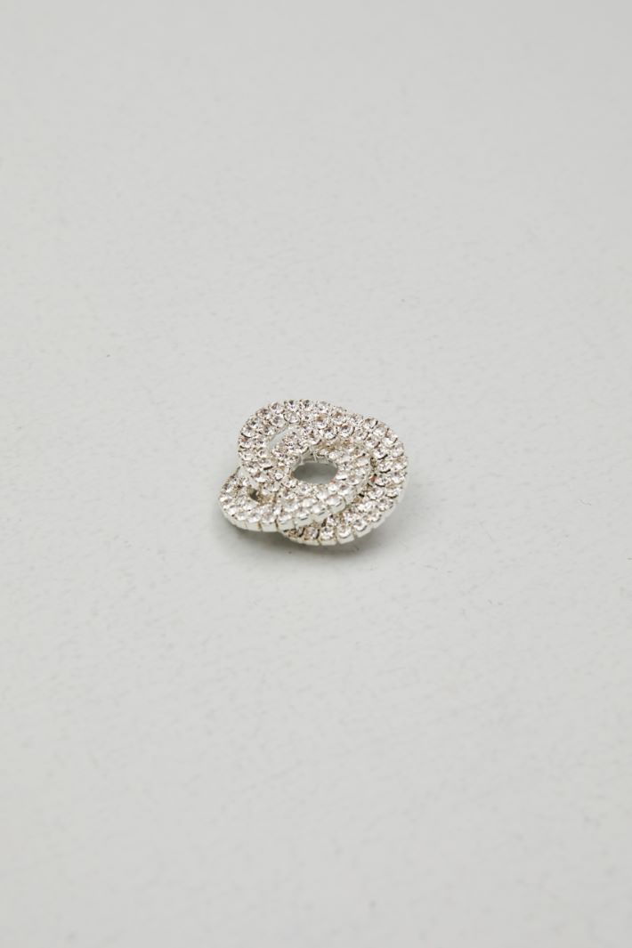 Stud earrings with rhinestones Intrend - 2