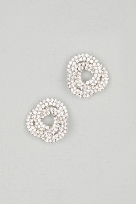 Stud earrings with rhinestones Intrend