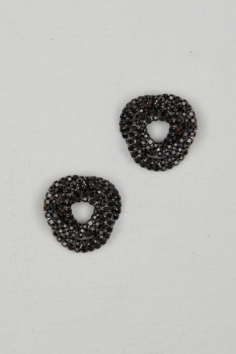 Stud earrings with rhinestones Intrend