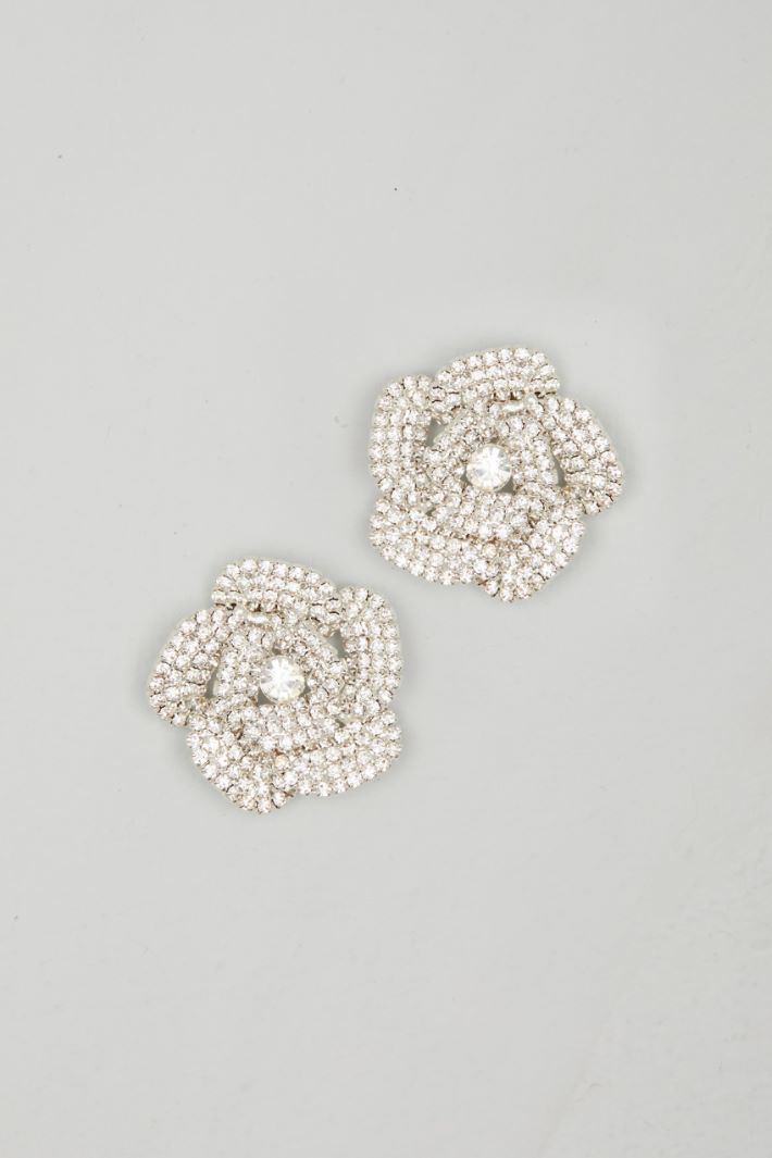 Rhinestone earrings Intrend