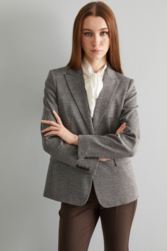 Jacquard jersey jacket Intrend - 3