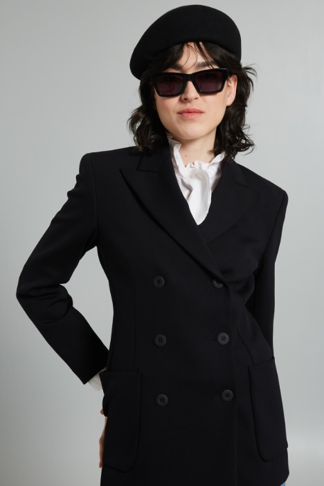Blazer in jersey compatto