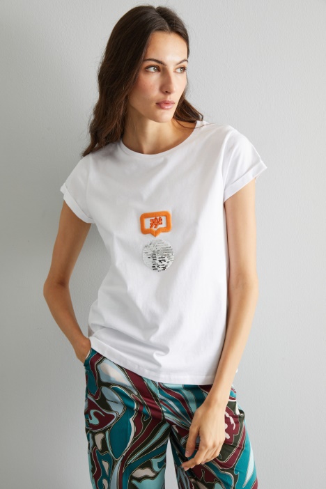 Printed jersey T-shirt Intrend