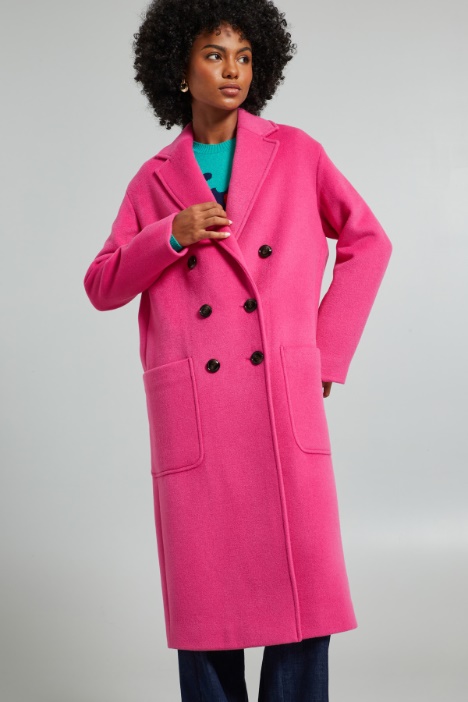 Cappotto lungo in drap