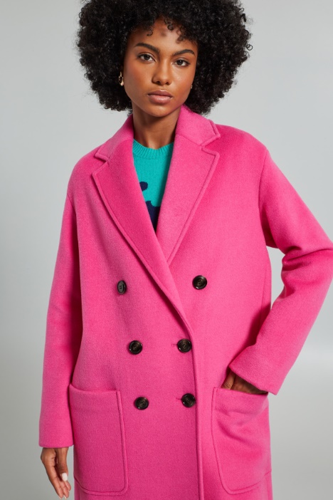 Cappotto lungo in drap