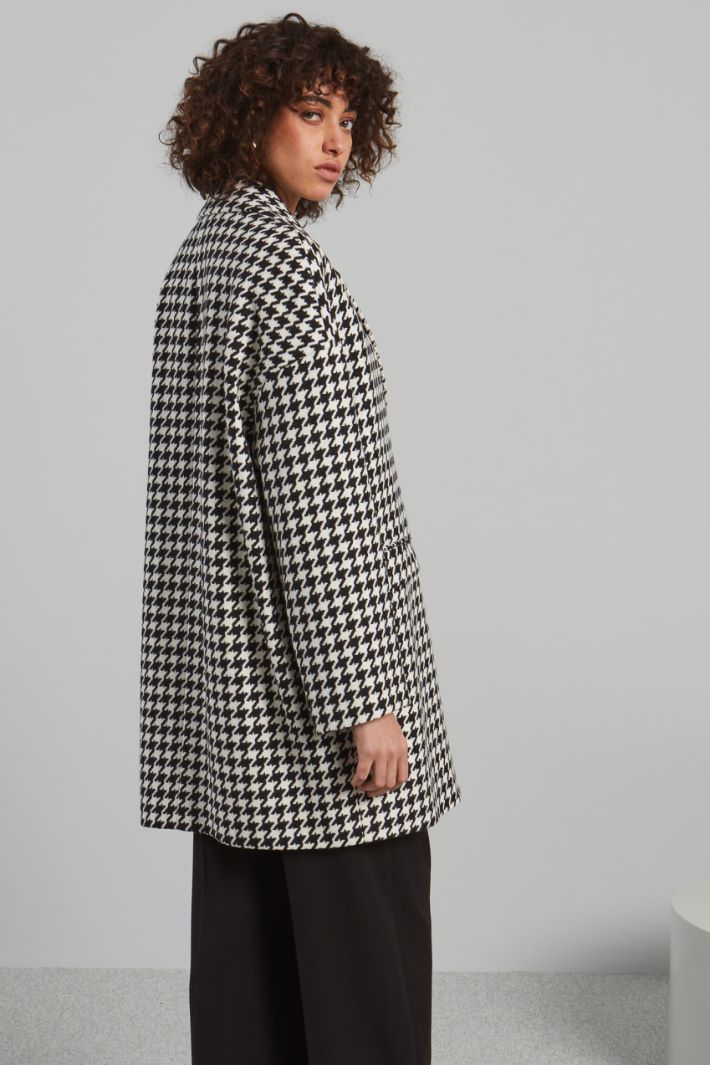 Oversized houndstooth coat Intrend - 2