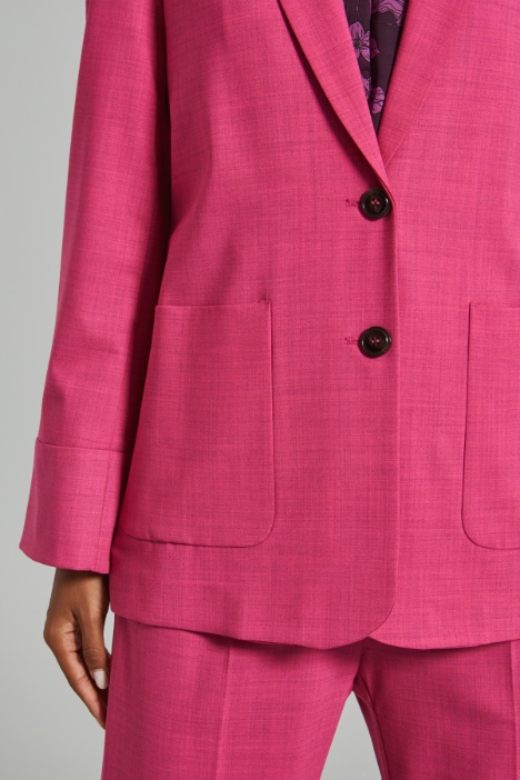 Blazer con tasche applicate