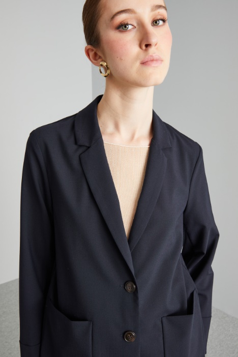 Blazer con tasche applicate