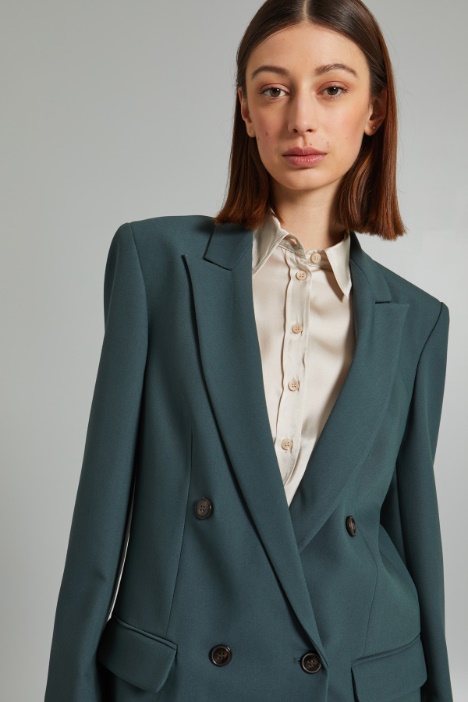 Blazer in tela di viscosa