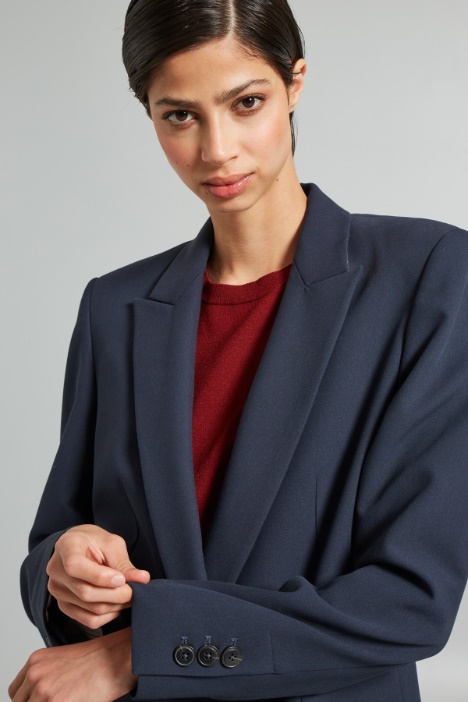Blazer in tela di viscosa