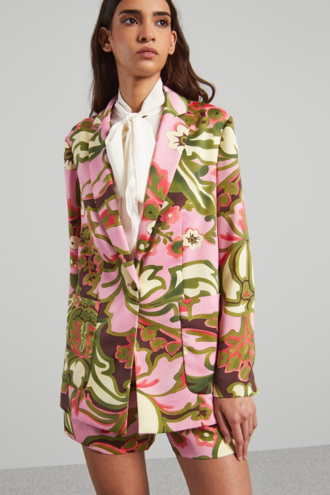 Blazer in envers satin