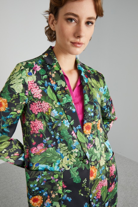 Blazer in envers satin