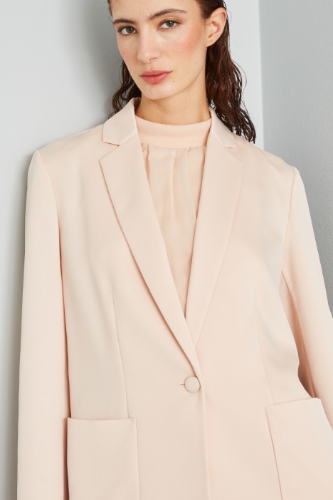 Blazer in envers satin