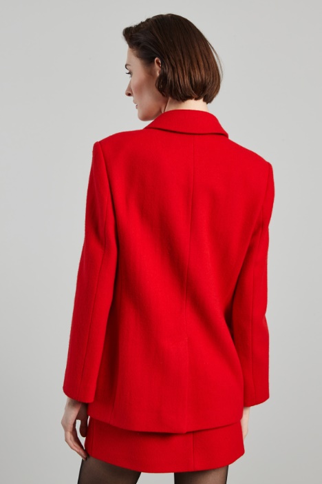 Doppiopetto in stuoia di lana