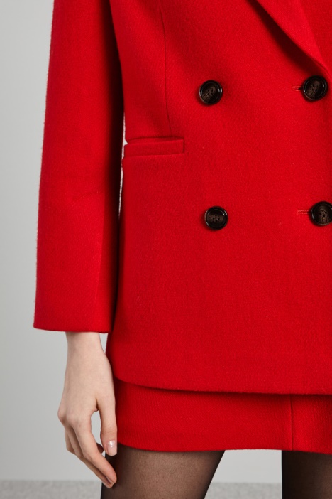 Doppiopetto in stuoia di lana