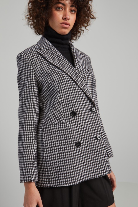 Doppiopetto in stuoia di lana