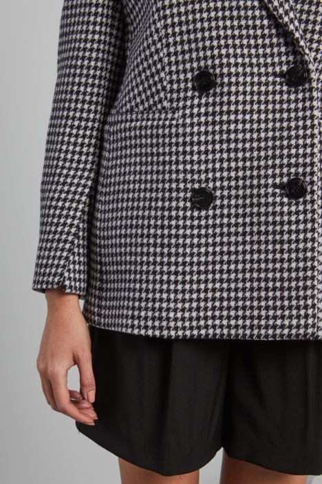 Doppiopetto in stuoia di lana