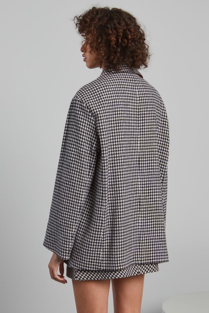 Oversized wool basketweave blazer Intrend - 2