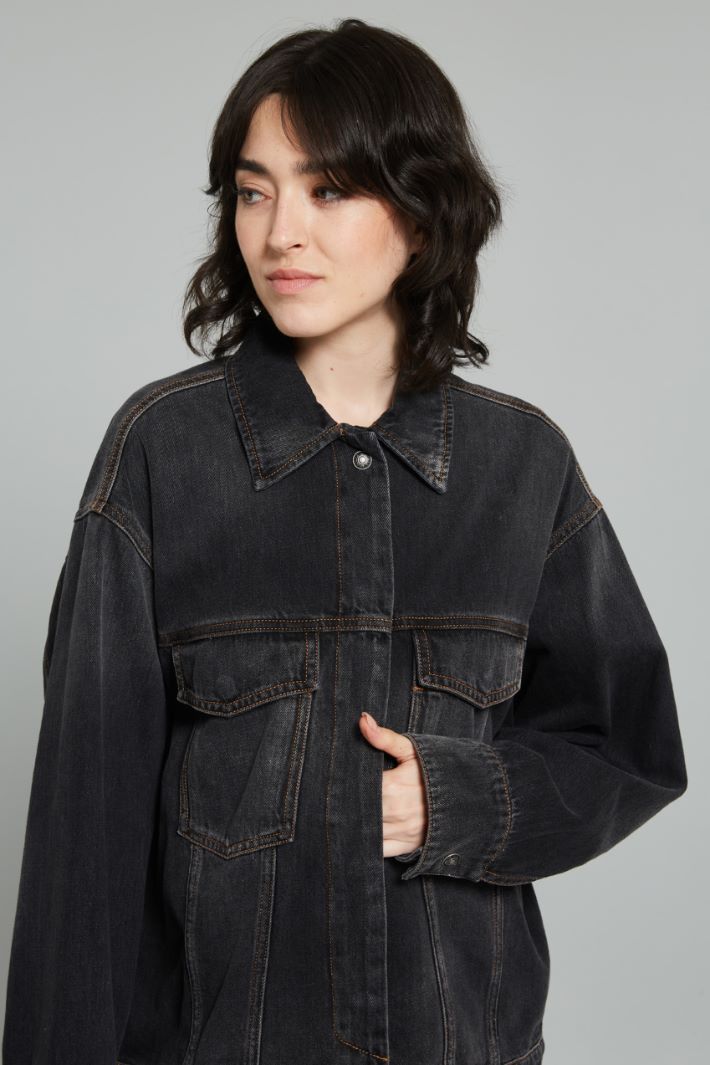 Oversized denim jacket Intrend - 4