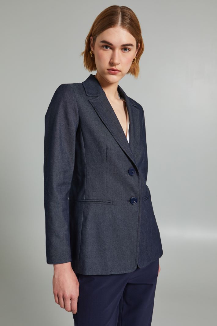 Denim-effect blazer Intrend - 3